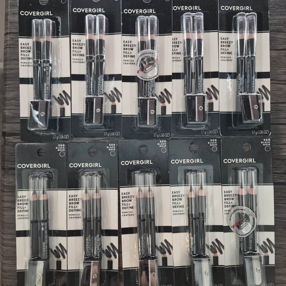 COVERGIRL Brow Fill + Define Pencil Duo in Black (Multiple Packs)